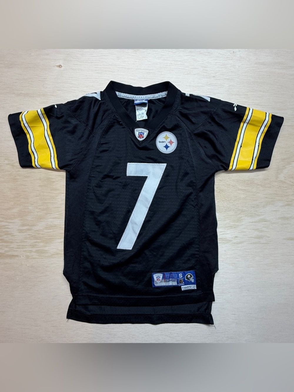 BEN ROETHLISBERGER #7 Pittsburgh Steelers NFL On Field REEBOK  Stitched Jersey S